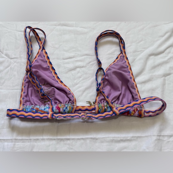 Colorful Patterned Bikini Top - Picture 4 of 5